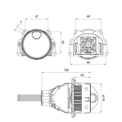 Билед линзы MTF Light LASER JET MAX 3"